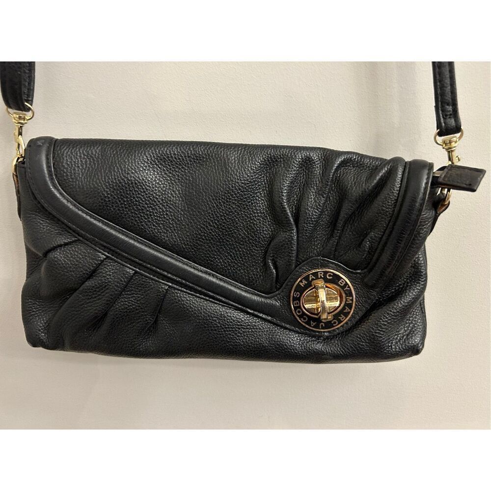<Rare find!!!!> Marc Jacobs Pebbled Leather Crossbody / clutch bag Y2K - Picture 3 of 15